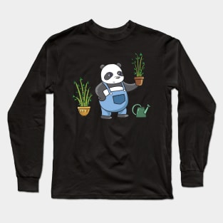 Panda gardener Long Sleeve T-Shirt